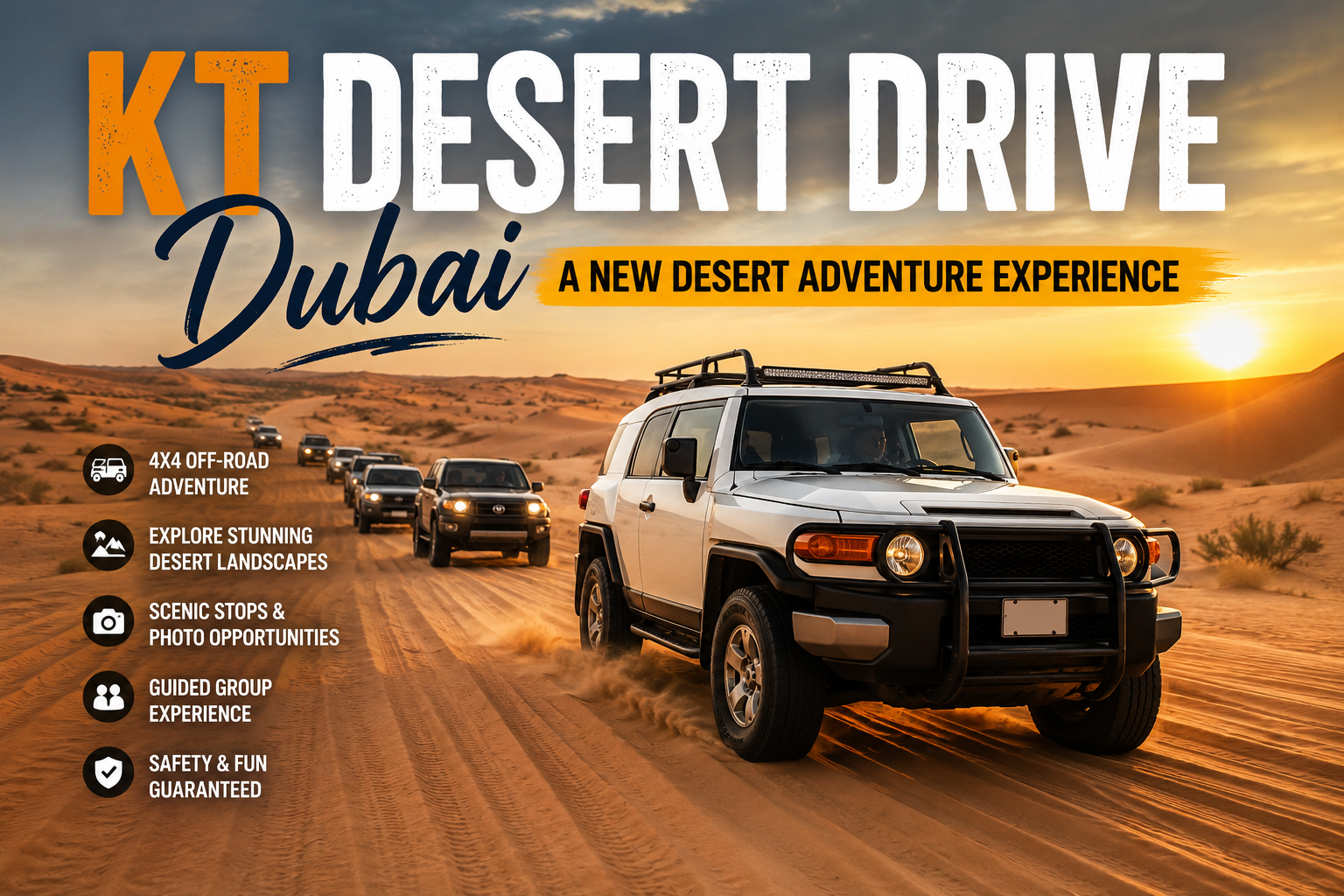 KT Desert Drive Dubai desert adventure with 4x4 vehicles